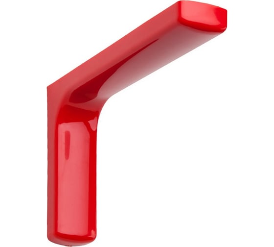 Изображение товара Кронштейн с пластиковой накладкой ALDEGHI LUIGI SPA 118х190 мм, оцинкованный, цвет: красный 2512PR20_P2