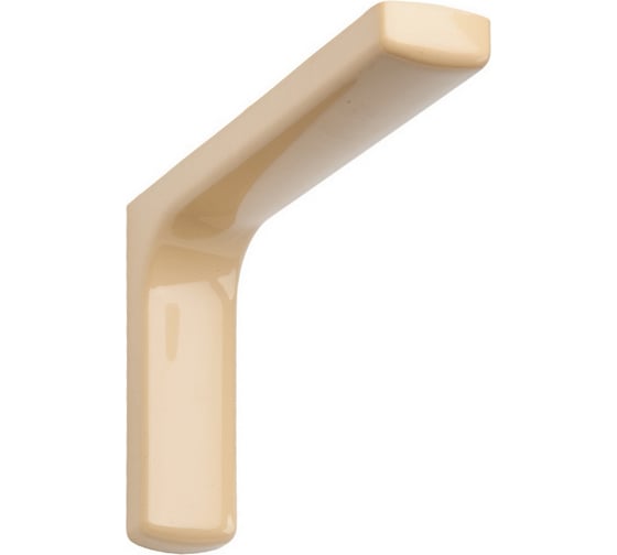 Изображение товара Кронштейн с пластиковой накладкой ALDEGHI LUIGI SPA 148х240 мм, оцинкованный, цвет: ясень 2512PF25_P2