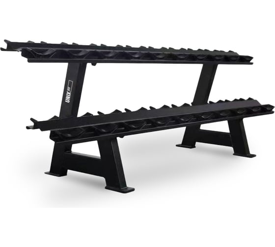 Изображение товара Стойка для гантелей UNIXFIT DumRack 10 PRO 500 кг DBRK10PBK500