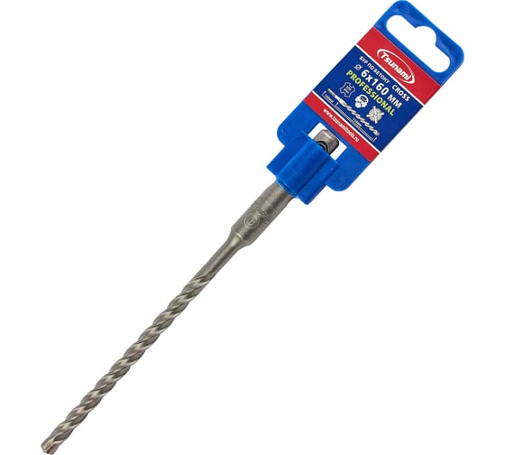 Изображение товара Бур по бетону Tsunami PROFESSIONAL Cross 6х160/110 мм, SDS-plus T10610300006160