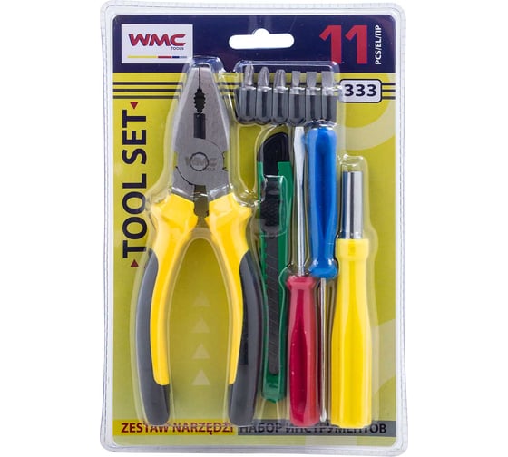 Изображение товара Набор инструментов WMC TOOLS 11 предметов WMC-333(60894)
