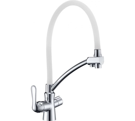 Изображение товара Смеситель для кухни Lemark Comfort с подключением к фильтру с питьевой водой LM3070C-White