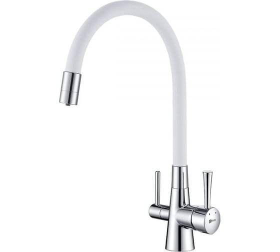 Изображение товара Смеситель для кухни Lemark Comfort с подключением к фильтру с питьевой водой LM3075C-White