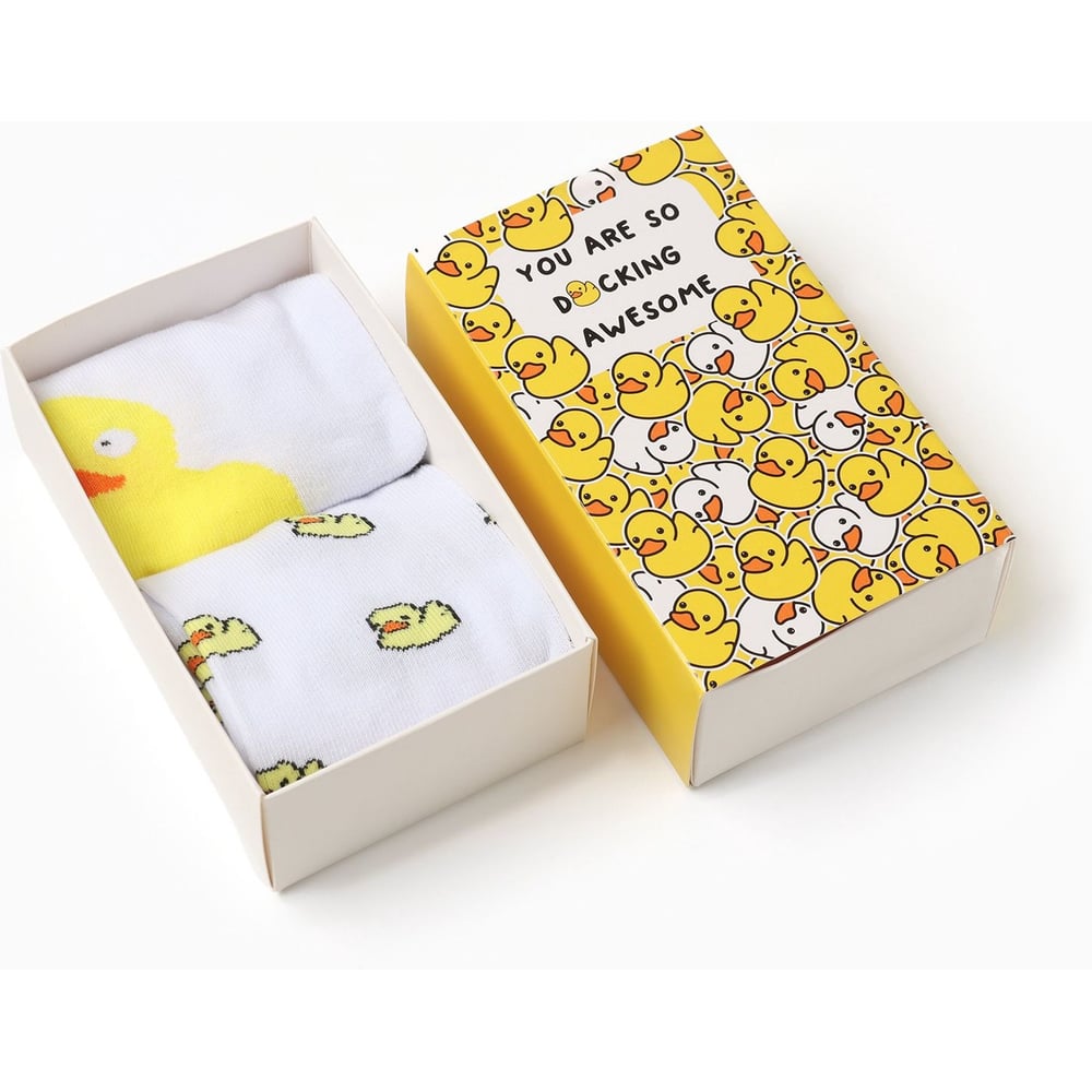 Изображение товара Набор женских носков KAFTAN Ducks 2 пары 36-40 см яркий принт утки