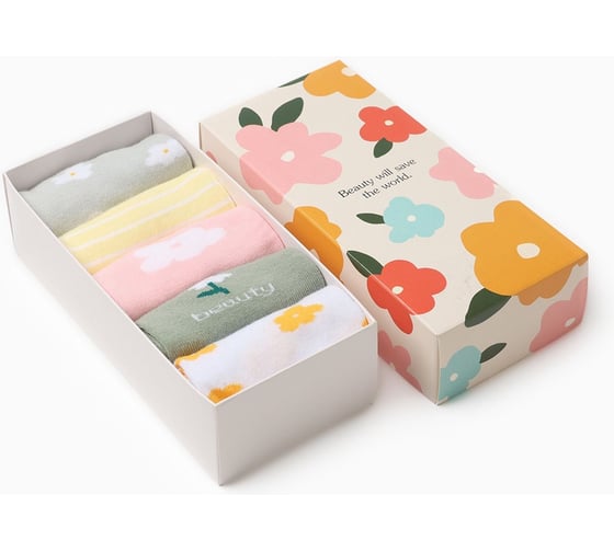 Изображение товара Набор женских носков KAFTAN Spring размер 36-40 (23-25 см), 5 пар 10679636