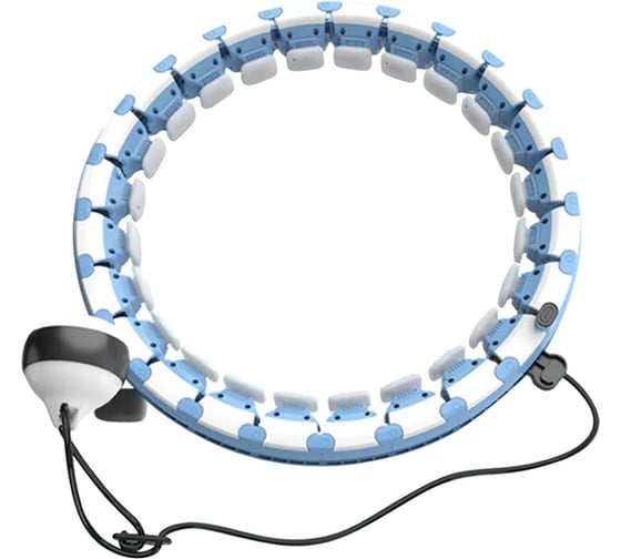 Изображение товара Массажный обруч UNIXFIT ХулаХуп разборный, 110 см, двухцветный ADLHHU24BE