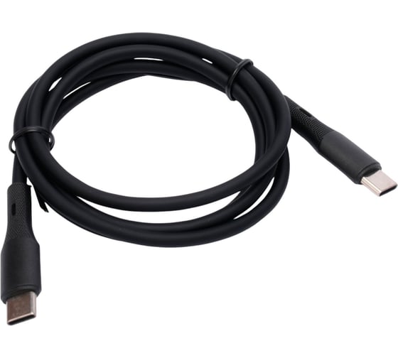 Изображение товара Кабель Cablexpert USB2.0 Type-C/Type-C, 3А, 65Вт, PD/QC3.0, силиконовый, медь, Pro, 1м, черный, CC-USB2S-CMCM-1M-BK