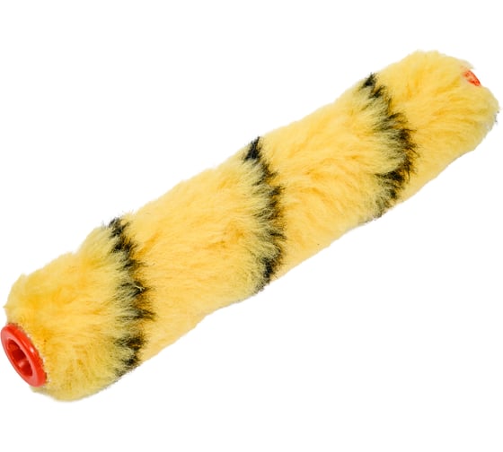 Изображение товара Ролик МИНИ Малярок "ТЕРМОФЬЮЖН" "Тигр" 150 мм D 16 мм ворс 10 мм плот. 500 гр/м2. под ручку 6 мм "" 991-2150