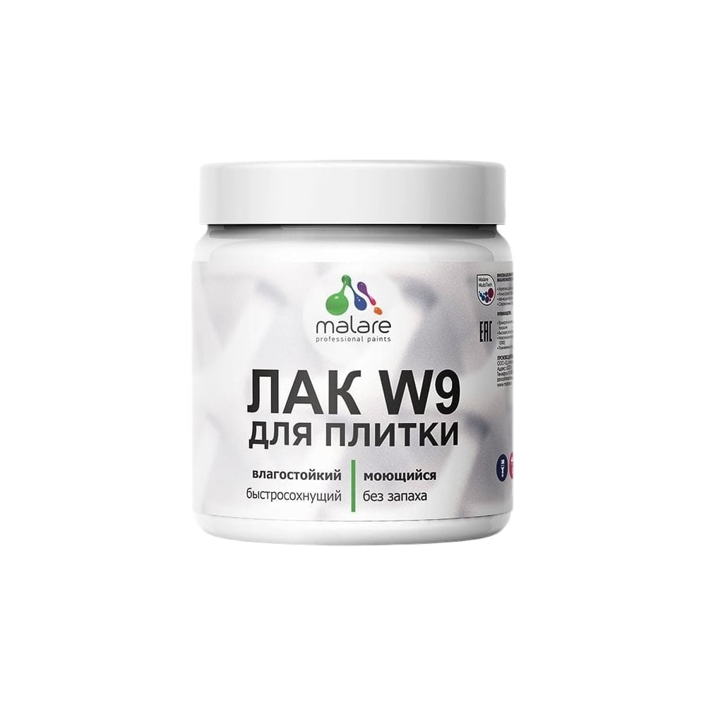 Изображение товара Лак для плитки и кафеля MALARE акриловый 0.5 кг