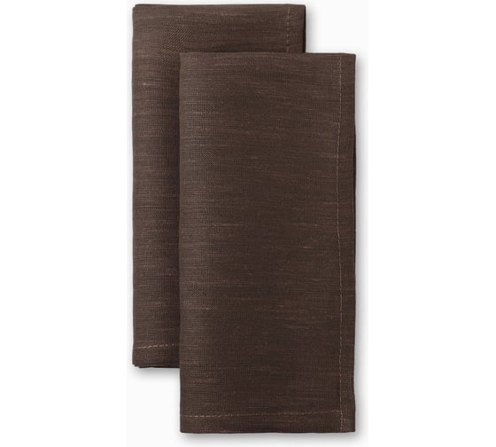 Изображение товара Набор салфеток Этель Natural 40x40 см - 2 шт, 100% лён 10836248