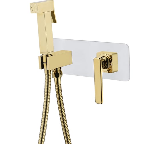 Изображение товара Смеситель с гигиеническим душем Lemark Mista встраиваемый LM6419WG