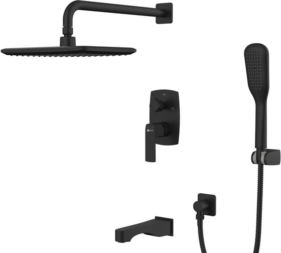 Изображение товара Смеситель для ванны и душа Lemark Ursus встраиваемый LM7222BL