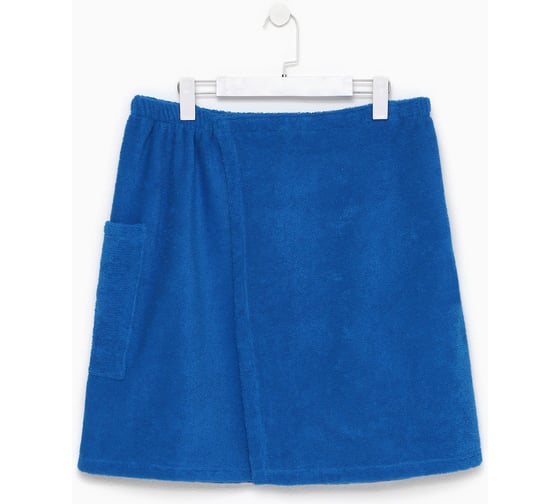 Изображение товара Полотенце банное Экономь и Я Килт с карманом, 50*150 см, синий, 100% хлопок, 320 г/м2 4284118