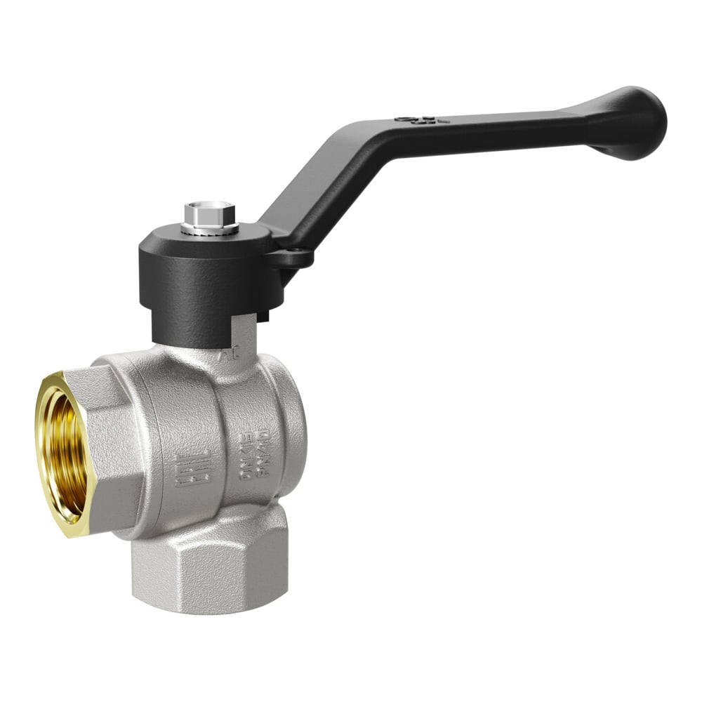 Изображение товара Шаровой кран LD латунь Pride нк Ду15 Ру40 угловой рычаг