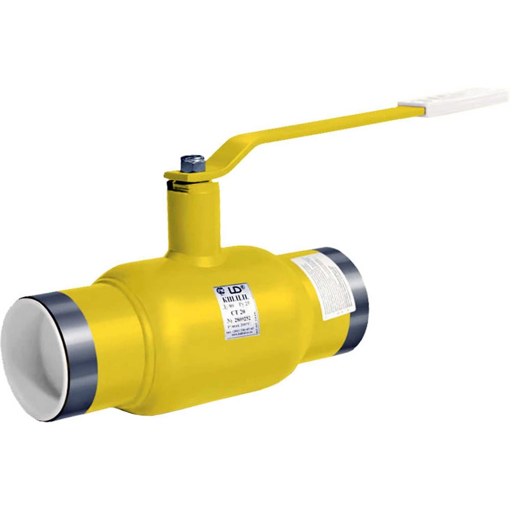 Изображение товара Газовый шаровой кран LD сталь Ду20 Ру40 с приварным соединением