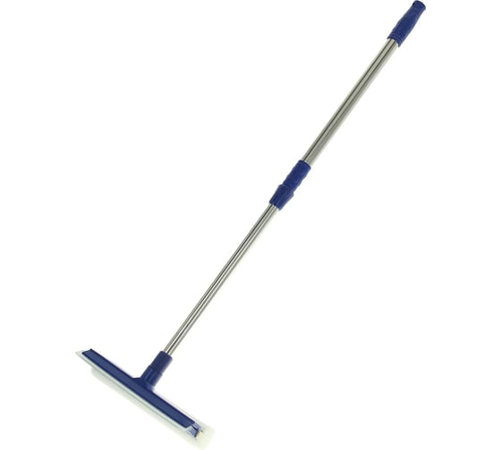 Изображение товара Окномойка Доляна с поролоновой насадкой, стальная телескопическая ручка, сгон силикон 20х8х48-80 см 1860192