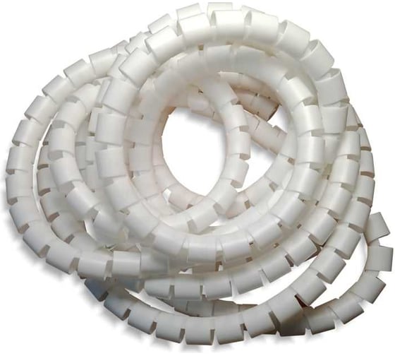 Изображение товара Спиральный защитный рукав PARLMU LXQ 16-2-k10 полиэтилен, размер 16, цвет белый, длина 10 м PR4900300-10