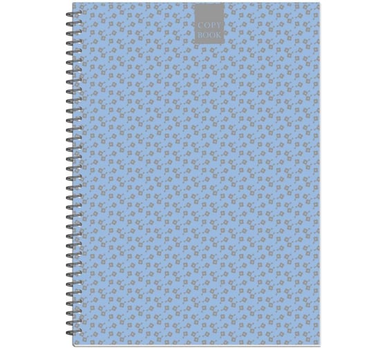 Изображение товара Бизнес-тетрадь Attache А4, 96л, точка, греб, обложка глянцевая ламинированная Fleur Лазурь 1227130