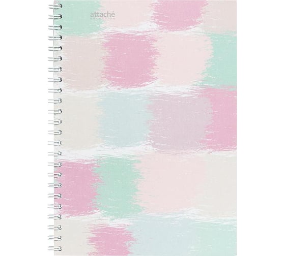 Изображение товара Бизнес-тетрадь 30 шт в упаковке Attache Selection А5 80л клетка гр обложка матированная ламинированная Pastel Квадраты 1148854
