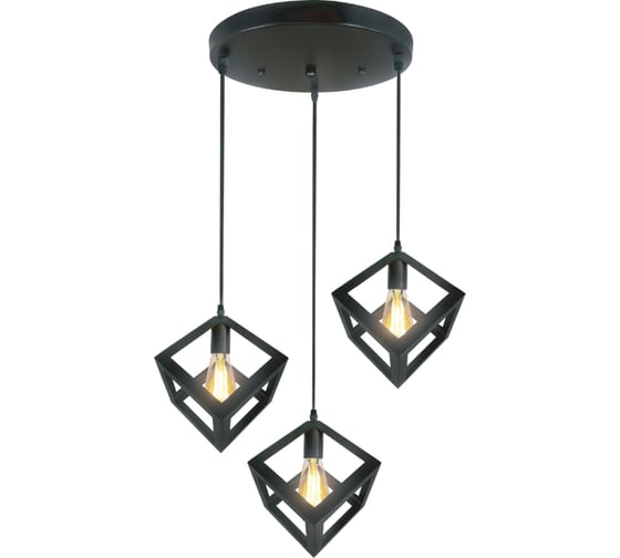 Изображение товара Светильник подвесной MAXLIGHT CAST 1015 BLACK, 3*E27, черный 00-00001231