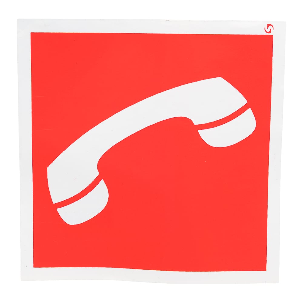 Знак Стандарт Знак Телефон для использования при пожаре 00-00023696