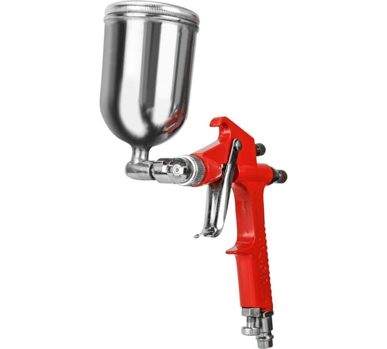Изображение товара Краскопульт BRADO SG27 (1 мм, 3-4 бар, 200мл. алюминиевый бак, верхний боковой) 00-00019482