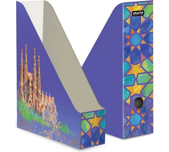 Изображение товара Вертикальный накопитель Attache Selection Travel Spain 50 шт в упаковке 75 мм 1151956