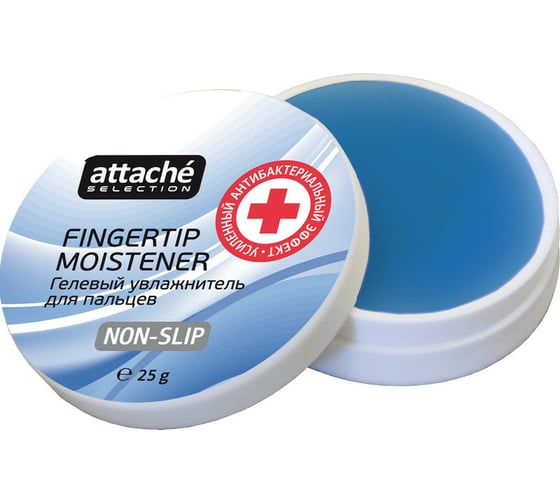Изображение товара Гелевая подушка для смачивания пальцев Attache Selection с усиленным антибактериальным эффектом 554619