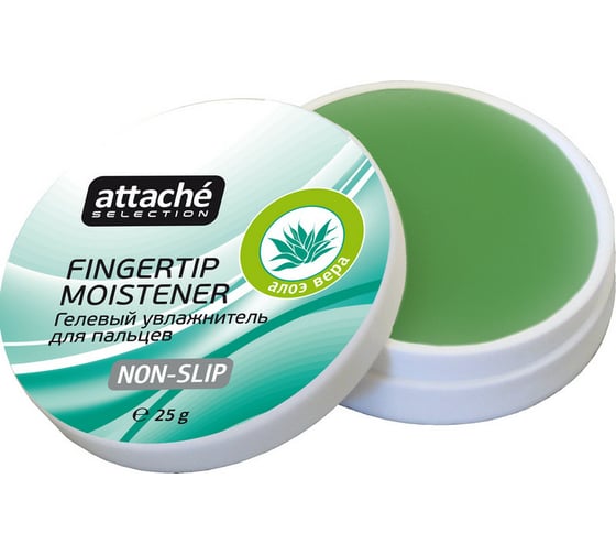 Изображение товара Гелевая подушка для смачивания пальцев Attache Selection Алоэ Вера 554621