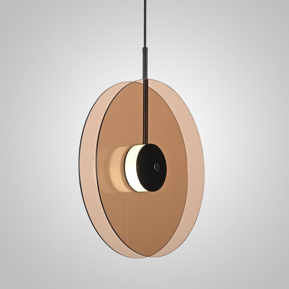 Изображение товара Подвесной светильник IMPERIUMLOFT CINE A D28 в современном стиле с янтарным плафоном