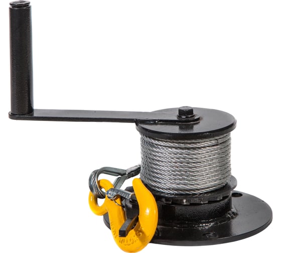 Изображение товара Ручная настенная лебедка ЦМК ЛР-0,15 трос 4мм*10м L0012
