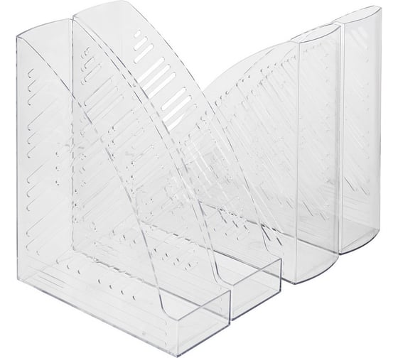 Изображение товара Вертикальный прозрачный накопитель Attache 85 мм, 4 шт в упаковке 107623