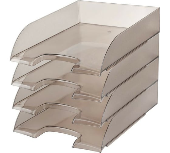 Изображение товара Тонированный лоток для бумаг Attache 4 шт в упаковке 1111997