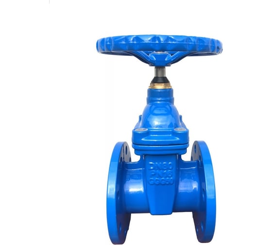 Изображение товара Задвижка чугунная с обрезиненным клином ТЕХСНАБ 30ч39р Ду80 Ру16 5049