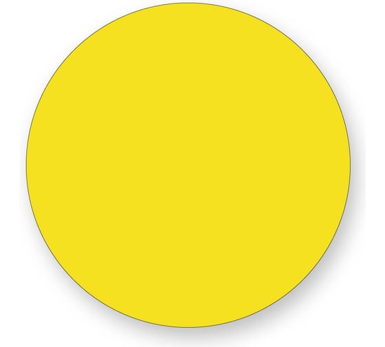 Изображение товара Знак безопасности Желтый круг на двери Стандарт Знак И16, D-150 мм, пленка, плоттерная резка 00-00010687