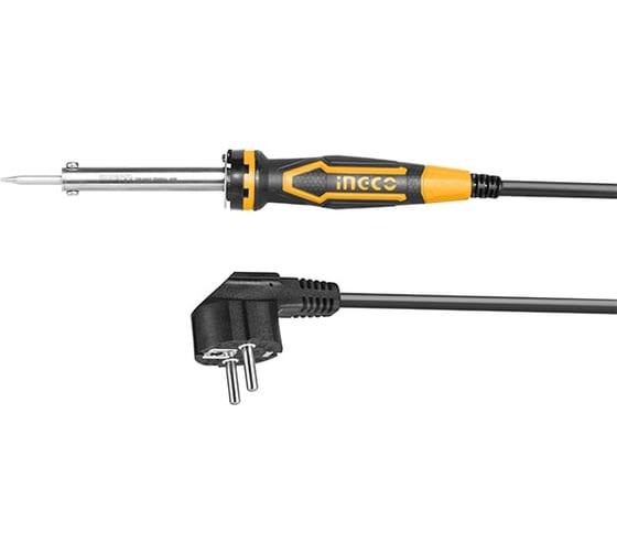 Изображение товара Электрический паяльник INGCO прямое, конусное 60Вт INDUSTRIAL SI0268