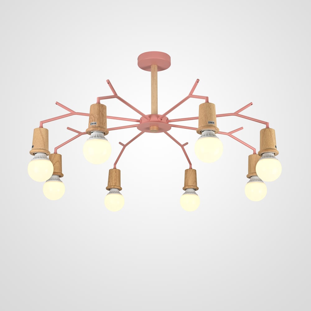 Изображение товара Потолочная люстра IMPERIUMLOFT LES COLOR D95 Pink 220513-23 сканди стиль 8 ламп