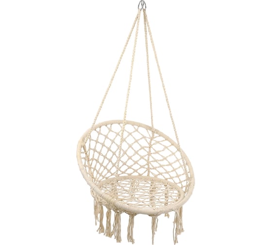 Изображение товара Подвесное плетеное гамак-кресло Maclay 60x80 см, цвет белый 892638