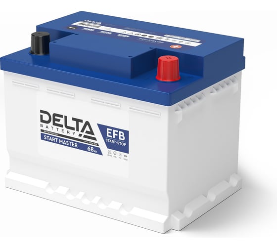Изображение товара Аккумуляторная батарея DELTA DELTA START MASTER 68 Ah EFB
