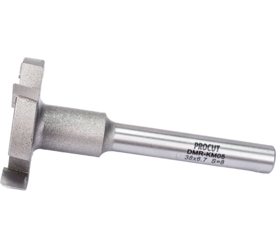 Изображение товара Фреза слэбовая для выравнивания дна (38x6.7/72 мм; хвостовик 8 мм; 4 зуба) PROCUT DMR-KM05
