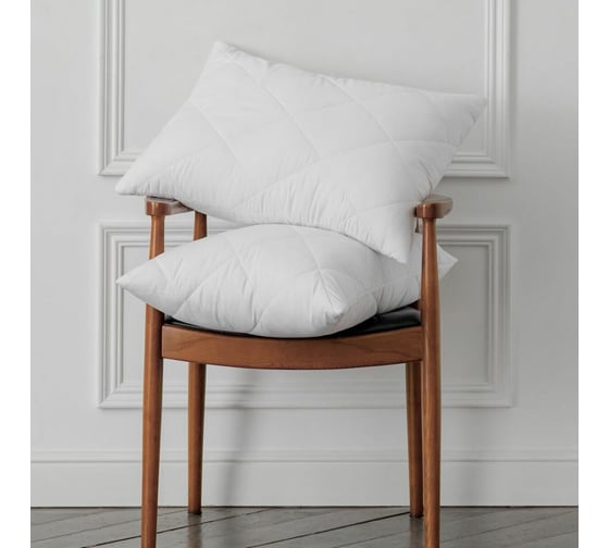 Изображение товара Комплект стеганых подушек Guten Morgen холлофайбер, микрофибра, Softt, 50x70 см, 2 шт. ПСС-50-70-2