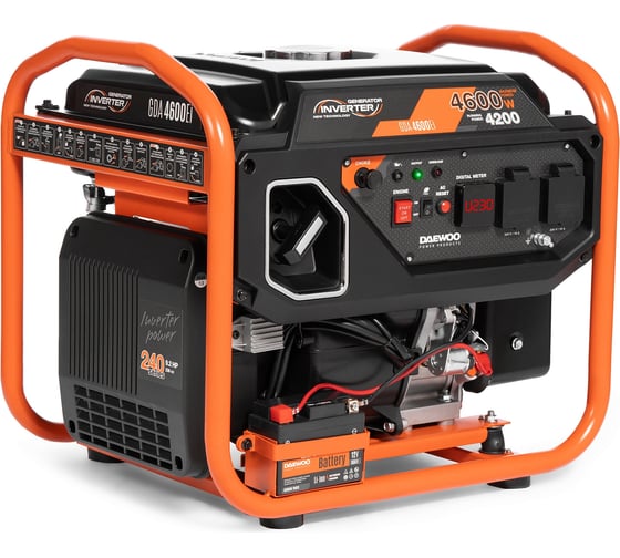 Изображение товара Генератор бензиновый инверторный с электрозапуском DAEWOO GDA 4600Ei