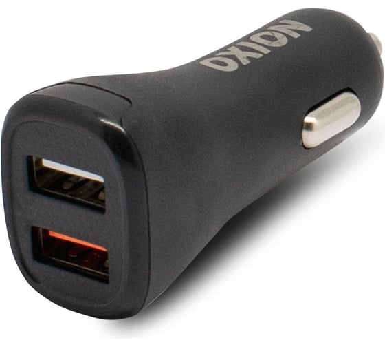 Изображение товара Автомобильное быстрое зарядное устройство OXION 30W,USB1(QC3.0) 5V/3A, 6-9V2A, 9-12V/1.5A, USB2 5V/2.4A, арт. OX-AC010 OX-АС010
