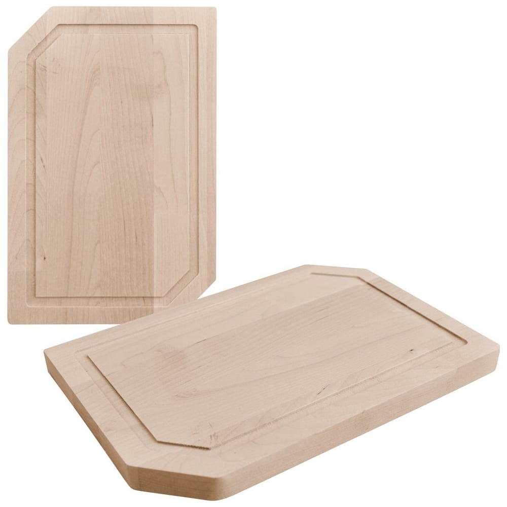 Изображение товара Разделочная доска МУЛЬТИДОМ с желобками 24х16 см из дерева