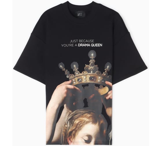 Изображение товара Футболка MIST Queen р. 48, черный 10831685