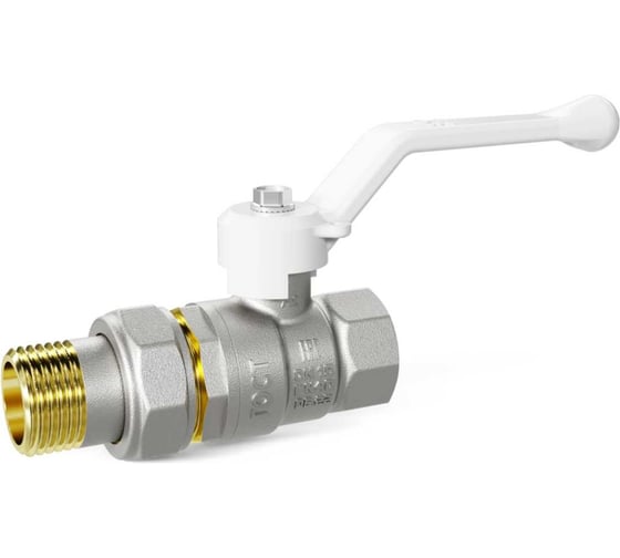 Изображение товара Шаровой кран LD Pride 47.25.В-ГШ.Р (white) LD 47.317.25 W