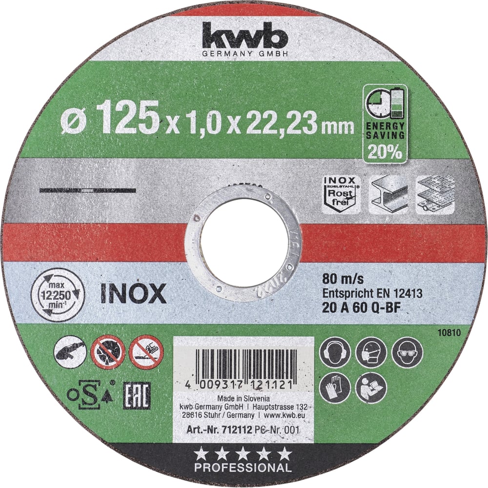 Отрезной диск по металлу KWB