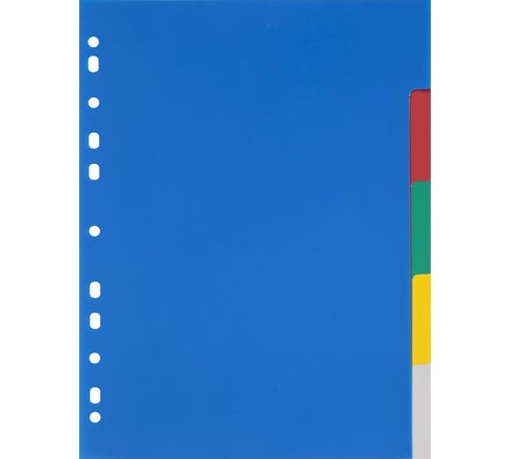 Изображение товара Разделитель листов Attache Economy 5 цветов, пластик, 5 шт 347860
