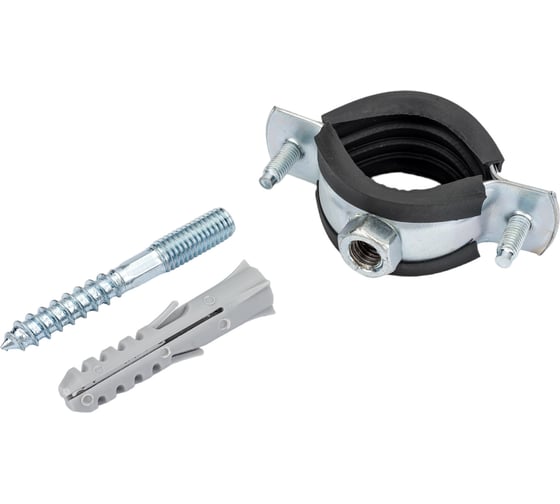 Изображение товара Металлический хомут RTP со шпилькой шурупом и дюбелем, 1", 32/37 29193