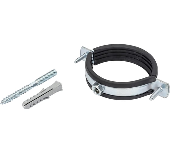 Изображение товара Металлический хомут RTP со шпилькой шурупом и дюбелем, 2 1/2", 73/80 29197